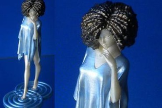 frezi de la subvención las miniaturas carácter humanos personas persona femenino mujer señora maiden niña cuerpo ropa estatuilla en miniatura escultura 3d print model - Mito3D