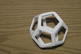 friction welded dodecahedron art weld 3d print model - Mito3D