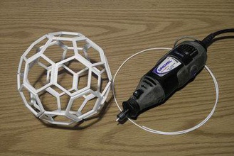 la fricción soldado icosaedro truncado art bola hueca 3d print model - Mito3D
