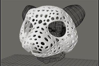fursuit - puppet-cabeça da base de dados versão 49 lontra criador diy fantoche pawpet a cabeça cabeça-base traje máscara crânio animais 3d print model - Mito3D
