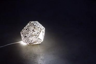 g ode de la lampe art lumière blender voronoi conception 3d print model - Mito3D