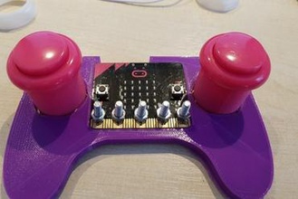 controller di gioco microbit maker fai da te microbit101 il vapore codifica 3d print model - Mito3D