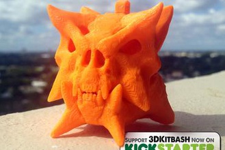 gankra skull charm - 3dkitbashcom toys monster free 3d model jewelry quinsaga kickstarter 3dkitbash 3d print model - Mito3D