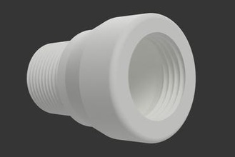 tubo da giardino 3 4 pvc adattatore la vostra casa il l'adattatore flessibile 3d print model - Mito3D