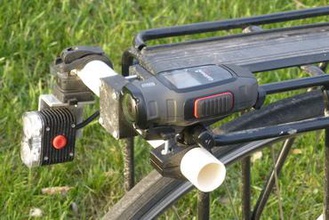 garmin virb bar mount-parametrik gadget bisiklet kamera openscad 3d print model - Mito3D