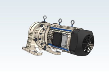 Ausrüstung Motor Fuß montieren Techfortrade Ingenieurwesen Ingenieure 3D print model - Mito3D
