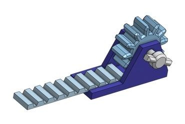 gear rack mechanism Maker/DIY gears gearbox pinion mechanical engineering stem automotive functional 3d print model - Mito3D
