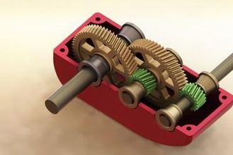 gearbox bottom housing education 3d print model - Mito3D