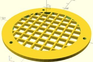 generates grill cover cabinet hole openscad 3d print model - Mito3D