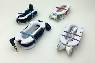 generic earphone holder gadget ipod leftover filament 3d print model - Mito3D