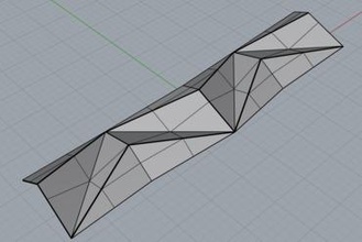 -1 geometrik şekil test modeli diğer origami Japon kağıt 3d print model - Mito3D