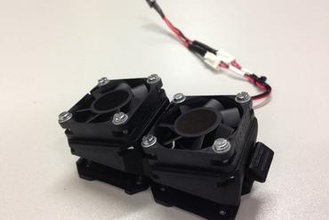 german reprap x350 dd3 extruderfan 3d-Drucker-Teile-Verbesserungen Deutsch extruder Lüfter Halter 3d print model - Mito3D