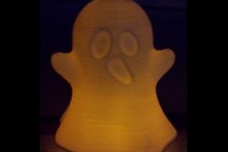 fantasma ahuecado luz del té art de halloween hueco 3d print model - Mito3D
