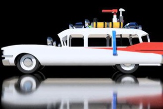 ghostbusters ecto-1 miniaturen ecto1 3d print model - Mito3D
