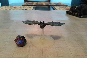 giant bat miniatures monster dnd d&d dungeons dragons & tabletop gaming 3d print model - Mito3D