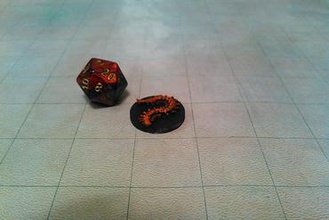 giant centipede miniatures dungeons dragons & dnd d&d tabletop gaming rpg 3d print model - Mito3D