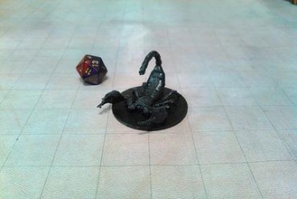 giant scorpion miniatures bug insects monster dungeons dragons & gaming tabletop rpg roleplaying 3d print model - Mito3D