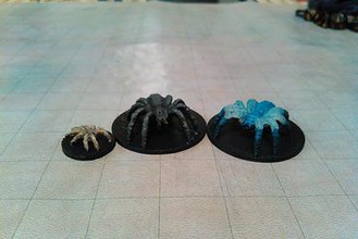giant spiders tabletop gaming miniatures spider dnd d&d dungeons dragons & rpg roleplaying 3d print model - Mito3D