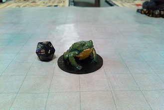 giant toad miniatures frog gaming dungeons dragons & d&d dnd tabletop rpg 3d print model - Mito3D
