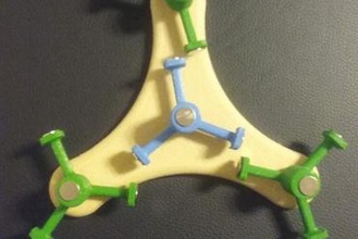 giro magn tico toys toy magnet iman neodimio turn 3d print model - Mito3D