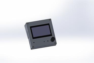 glcd display case 3d printer parts enhancements gcld controller lcd holder 3d print model - Mito3D