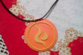 glifo símbolo encanto joyería joya legado kain alma saqueador collar llavero 3d print model - Mito3D