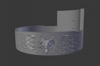 goat celetic solo cup dispenser your home solocup 3d print model - Mito3D