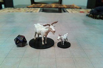 chèvre géant de la table jeu les miniatures yule le donjons dragons & mdn d&d dessus rpg un rôle 3d print model - Mito3D