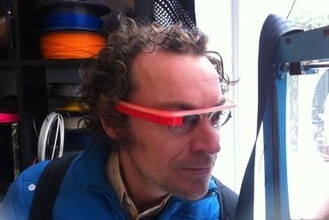 google glasses fabricante de bricolaje 3d la realidad aumentada las gafas modelo sketchup ultimaker 3d print model - Mito3D