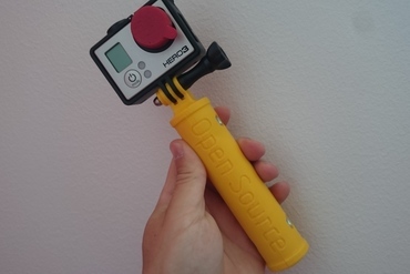 gopro presa della mano gadget polo grip impugnatura la fotocamera azione fotografia 3D print model - Mito3D