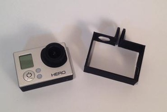 gopro hero3 quadro revertido gadget câmera a usb acessório 3d print model - Mito3D