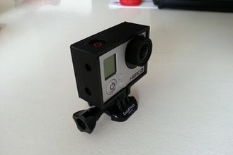 gopro hero 3 frame gadget lightweight daniel noree barspin sweden sverige camera mounting mount 3d print model - Mito3D