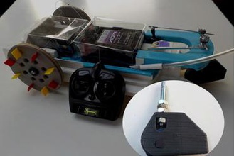 gouvernail roulant - Spielzeug Ruder amphibie Amphibien 3d print model - Mito3D