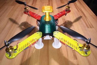gps add-on 3d printable quadcopter maker diy drone multiwii multicopter 3d print model - Mito3D