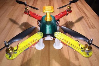 gps 3d yazdırılabilir quadcopter eklenti maker diy drone multiwii multicopter 3d print model - Mito3D