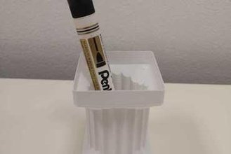 greco-roman pencil holder cup di3d Education 3d print model - Mito3D