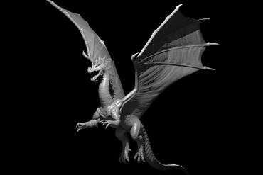 vert dragon actualisé miniatures 3D print model - Mito3D