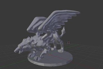 griffon Minyatürler aslan beaglebone siyah beagleboard Kartal kuş melez fantezi dungeons dragons 3d print model - Mito3D
