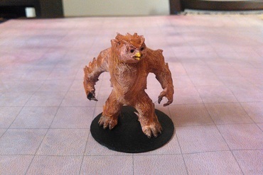 grizzly hoot miniature orso gufo monster bestia da tavolo rpg wargame 3D print model - Mito3D