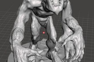 gug miniature lovecraft monster gigante d&d fantasia 3d print model - Mito3D