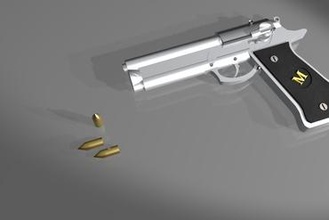 gun art 3d print model - Mito3D