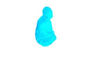 half buddha scan education 3d print model - Mito3D