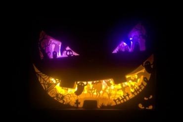 Halloween v6 Leuchtkasten Zuhause Haus Lampe Lampara Calabaza Dekoration Dekor 3d print model - Mito3D