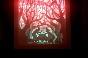 Halloween sorcières boite lumière Accueil maison décoration décor calabaza Lampara lampe dia 3d print model - Mito3D