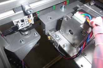 hallsensor mountig brackets 3d printer parts enhancements endstop magnetic bracket 3d print model - Mito3D