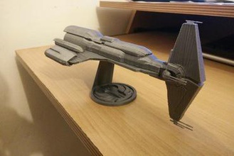 hammerhead class cruiser- kotor miniatures starwars old republic starship star wars harbinger 3d print model - Mito3D
