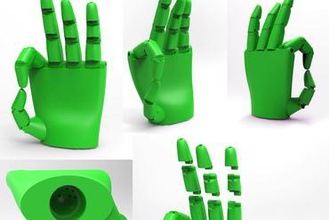 mão experimento 101 criador de diy 3d print model - Mito3D