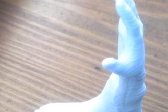 die hand-Fuß - gadget hand viel Aufhebens Füße Fuß Spaß Witz 3d print model - Mito3D