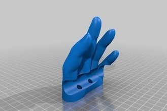 mano tenere bacchetta per tuo casa bagno Magia 3d print model - Mito3D