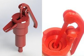 hand water pump maker diy well bottle 3d print model - Mito3D